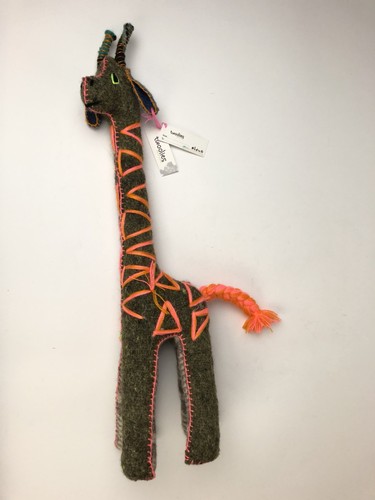 New Twoolies Giraffe Plush Handmade Decorative Wool Animal NWT Baby Decoration