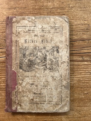 Sanders Bilder-Fibel Pictorial Primer English/German 1846 First Reader Book
