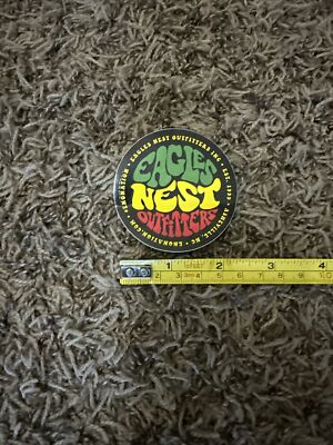ENO Eagle Nest Outfitters Hammock Groovy Green Red Yellow Round sticker 3''