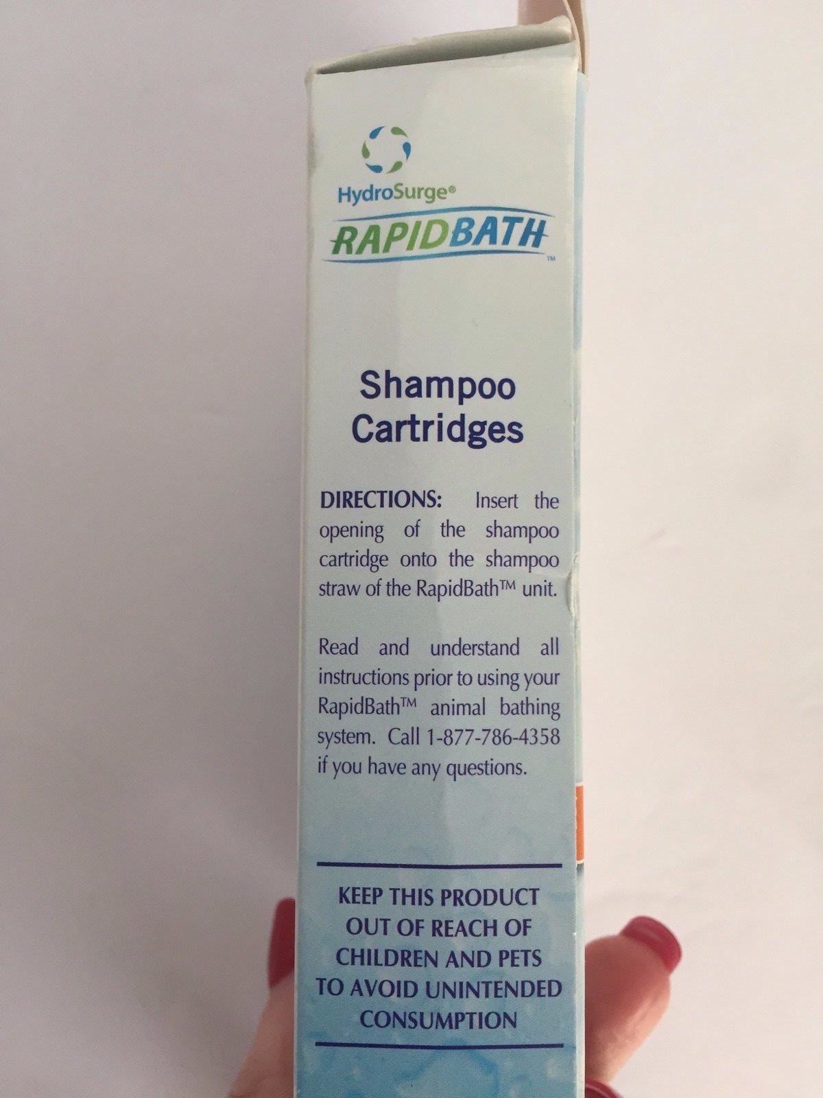 Hydro Surge Rapid Bath Shampoo Cartridges Hypo-Allergenic 3 2oz Cartridges New