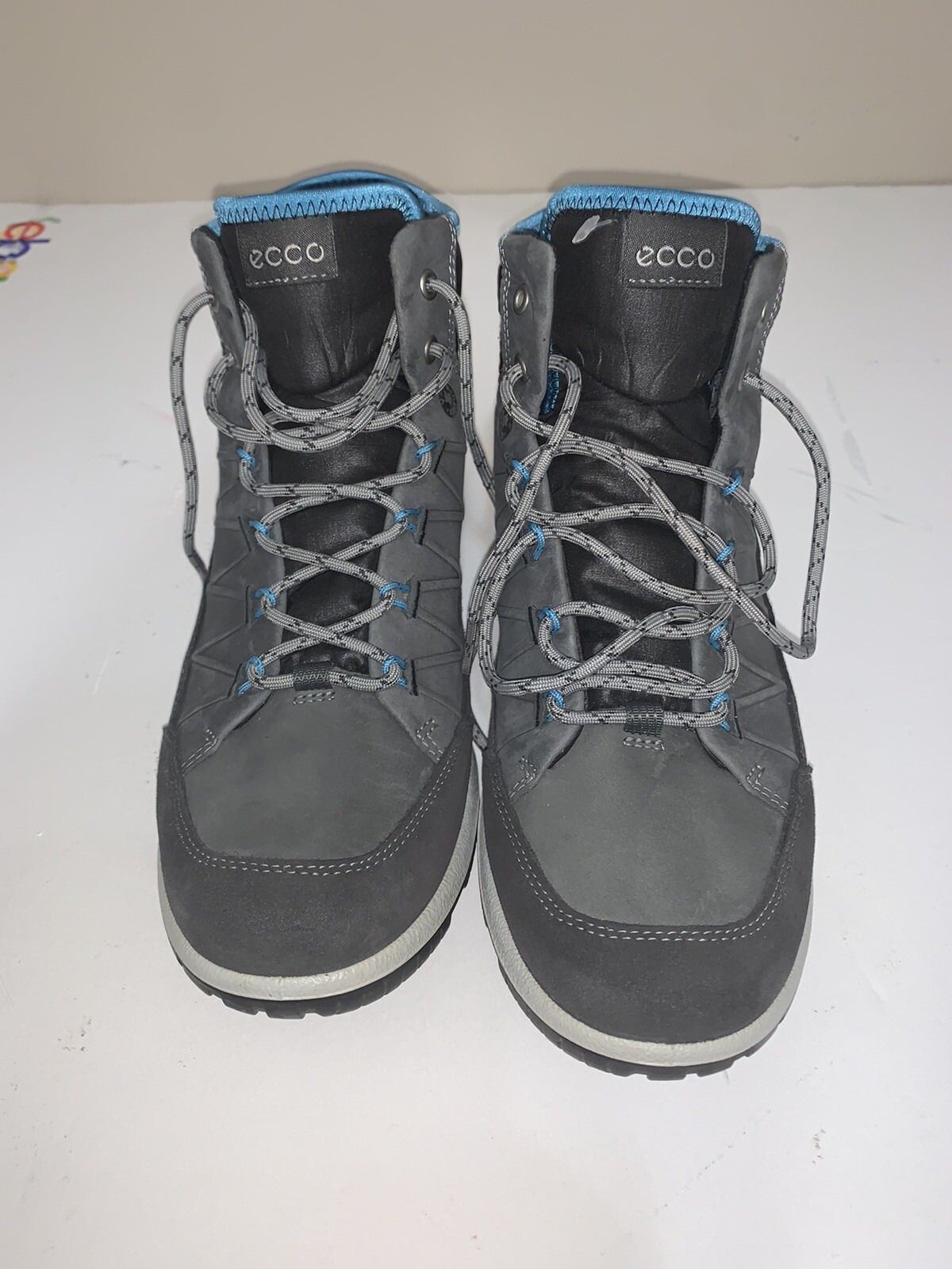 ECCO Aspina GTX High Hiking Boots Womens 41(US 10/10.5) Gray Black High  Top: купить с доставкой из США, цена 4 124 руб - (185194548866)