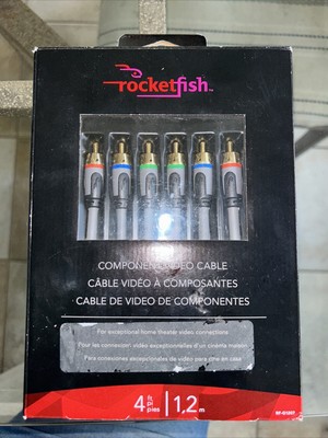 Rocketfish  4' Foot Component Video Cable  RF-G1207 New