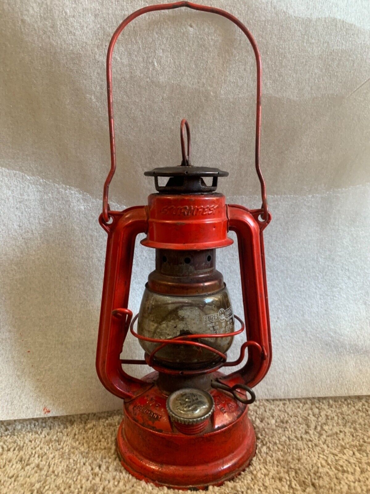 Vintage Neir FeuerHand Super Baby 175 "Original” Storm Lamp W Germany, Lantern