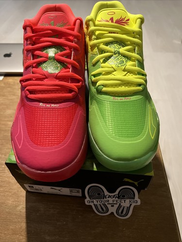 Pre-owned Puma Size 11 -  Mb.01 X Rick And Morty Mismatched 2022 Brand Deadstock Unworn In Red