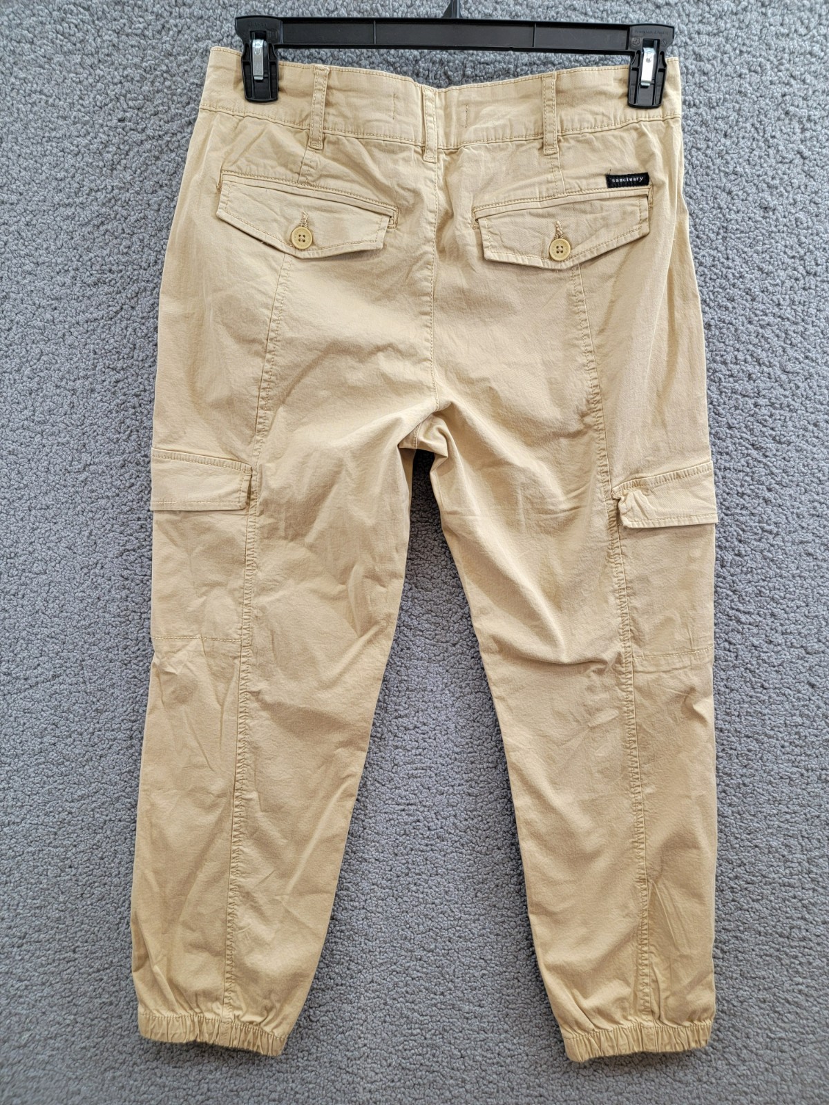 Sanctuary Rebel Cargo Pants Women's 28 True Khaki Tapered Leg Button Zip Closure - Picture 14 of 20