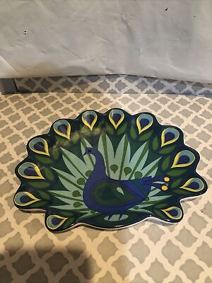 Mesa Home Products International Peacock Relish Dish Serving Plate-9 x7 