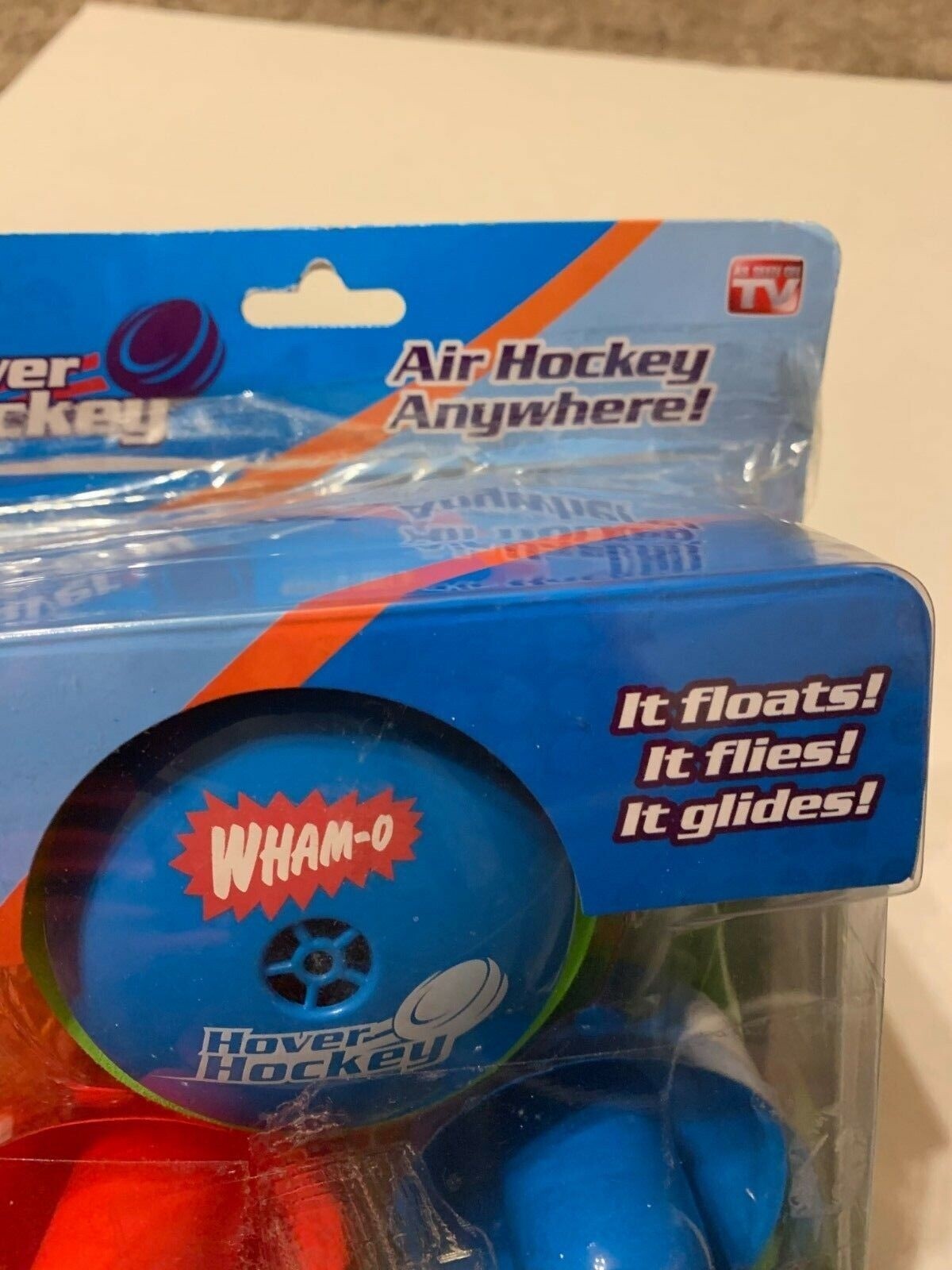 WHAM-O Hover Hockey Game Portable Air Hockey System Play Anywhere New