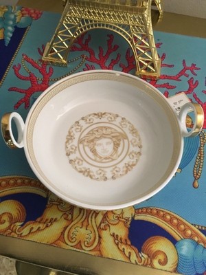 VERSACE MEDUSA Gold BOWL DISH ROSENTHAL New $450 Christmas  SALE