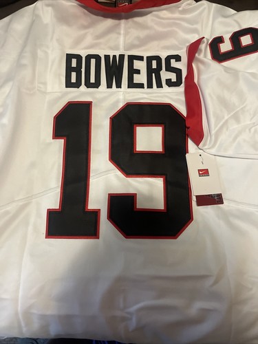 Brock Bowers #19 Georgia Bulldogs White Jersey, All Stitched
