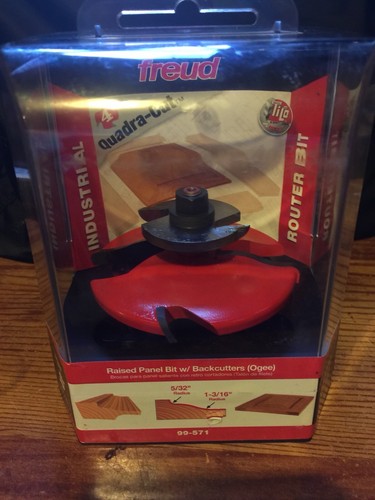 Freud. 99-571 Raised Panel Bit w/backcutters (Ogee)