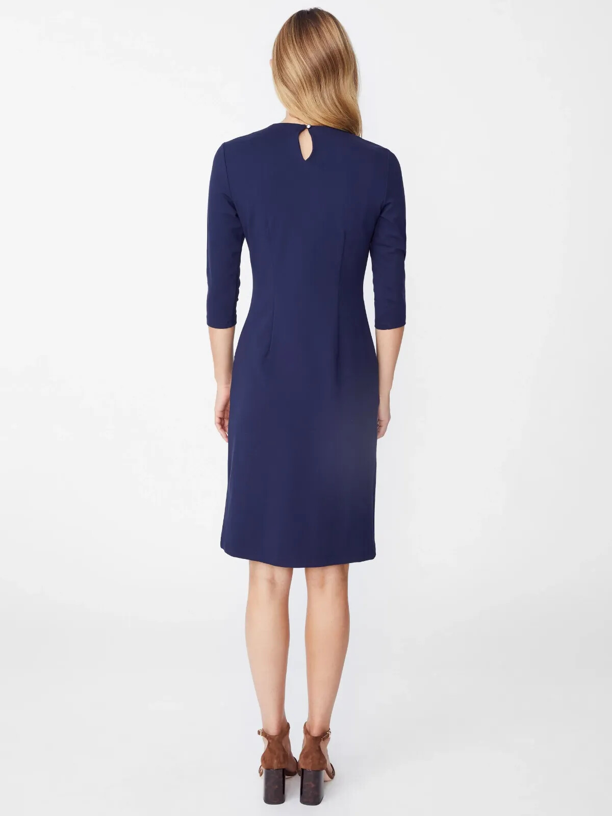 Pre-owned J. Mclaughlin Catalyst Dress In Winter Navy