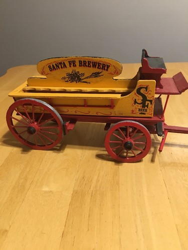 Santa Fe Brewery SF Beer Wooden Wagon Unbranded.
