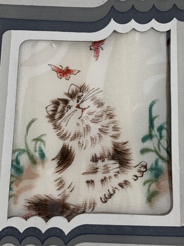 Silk Hand-Drawing Handkerchief Suzhou Silk Set Of 2 Vintage