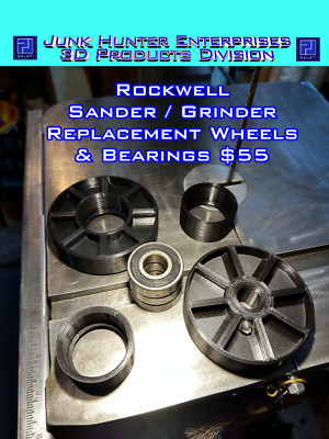 DELTA ROCKWELL 1'' X 42'' Belt Sander Grinder Wheel Set with or Without Bearings
