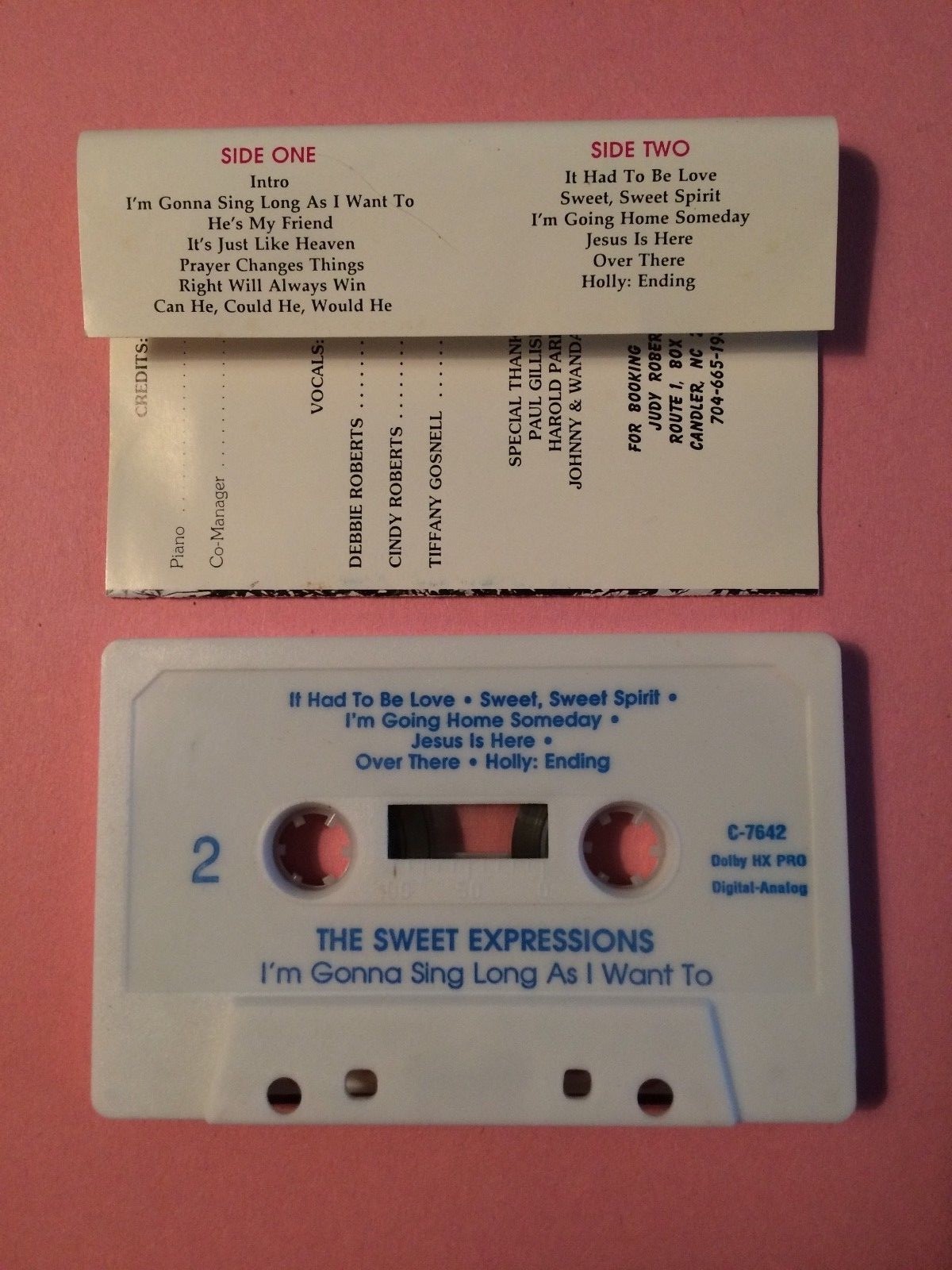 The Sweet Expressions - I'm Gonna Sing As Long As I Want To, Audio Cassette Tape