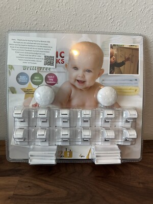 Eco-Baby 12 Pack Safety Magnetic Cabinet and Drawer Locks for Child Proofing NEW