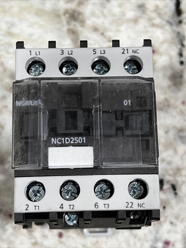 Nofuel contactor NC1D2501F7 Replacement for Magnetic contactor LC1D2501F7 AC120V