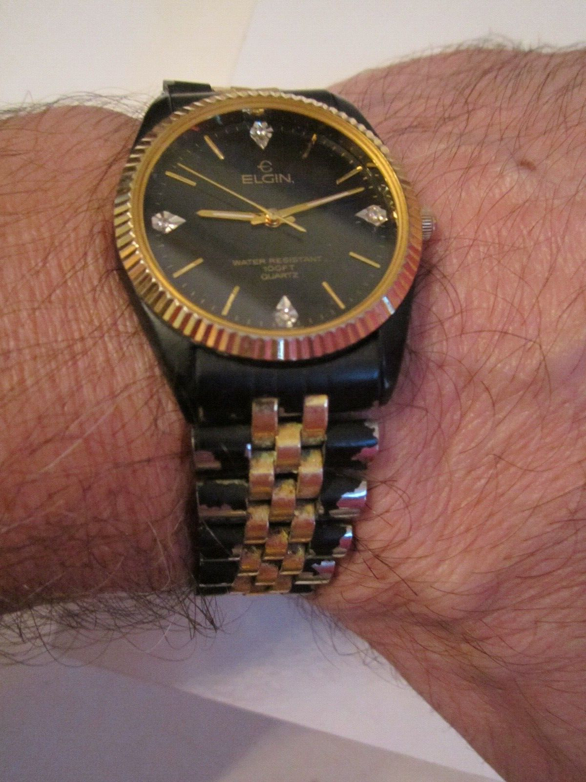 ELGIN サンバースト ヴィンテージアナログ時計 ELGIN サン