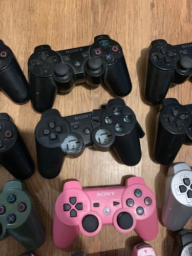 Lot Of 16 PS3 Controllers Broken For Parts Or Repair Playstation Originals
