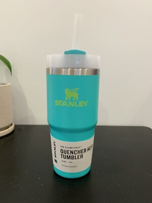 NEW Stanley 14oz H2.0 Flowstate Quencher Tumbler- Tropical Teal