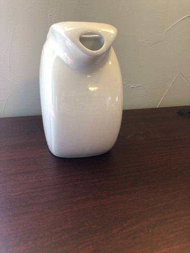 Fiesta Fiestaware white disk pitcher 7in