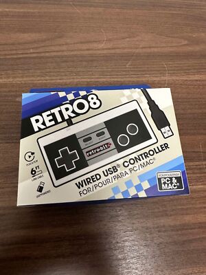 Retro-Bit NES Style - USB Controller for PC & Mac (Retro-Bit) - Brand New 9E
