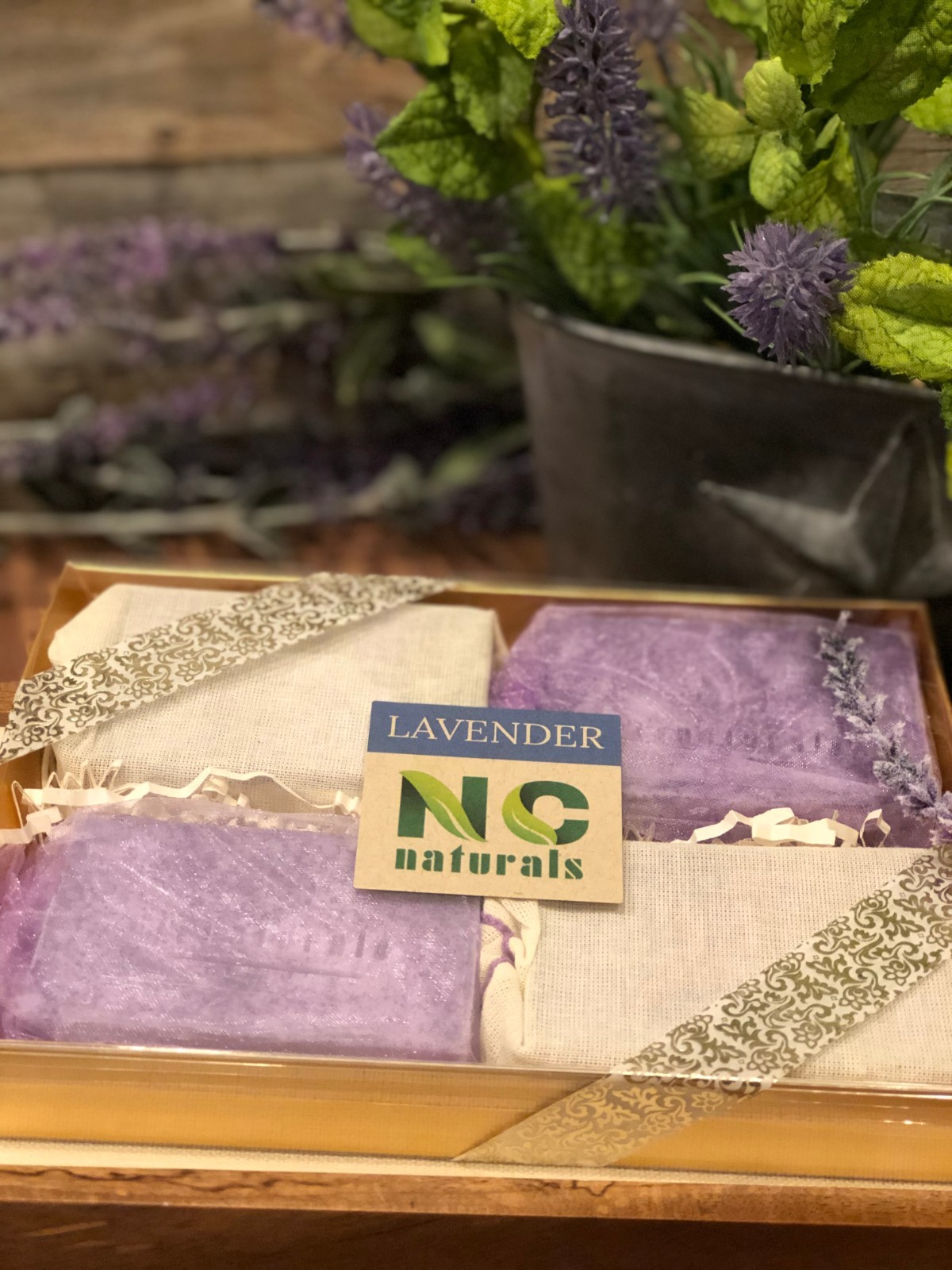 Organic Goat Milk Soap Bars Set - Pure Lavender Essential Oils | Made in NC USA