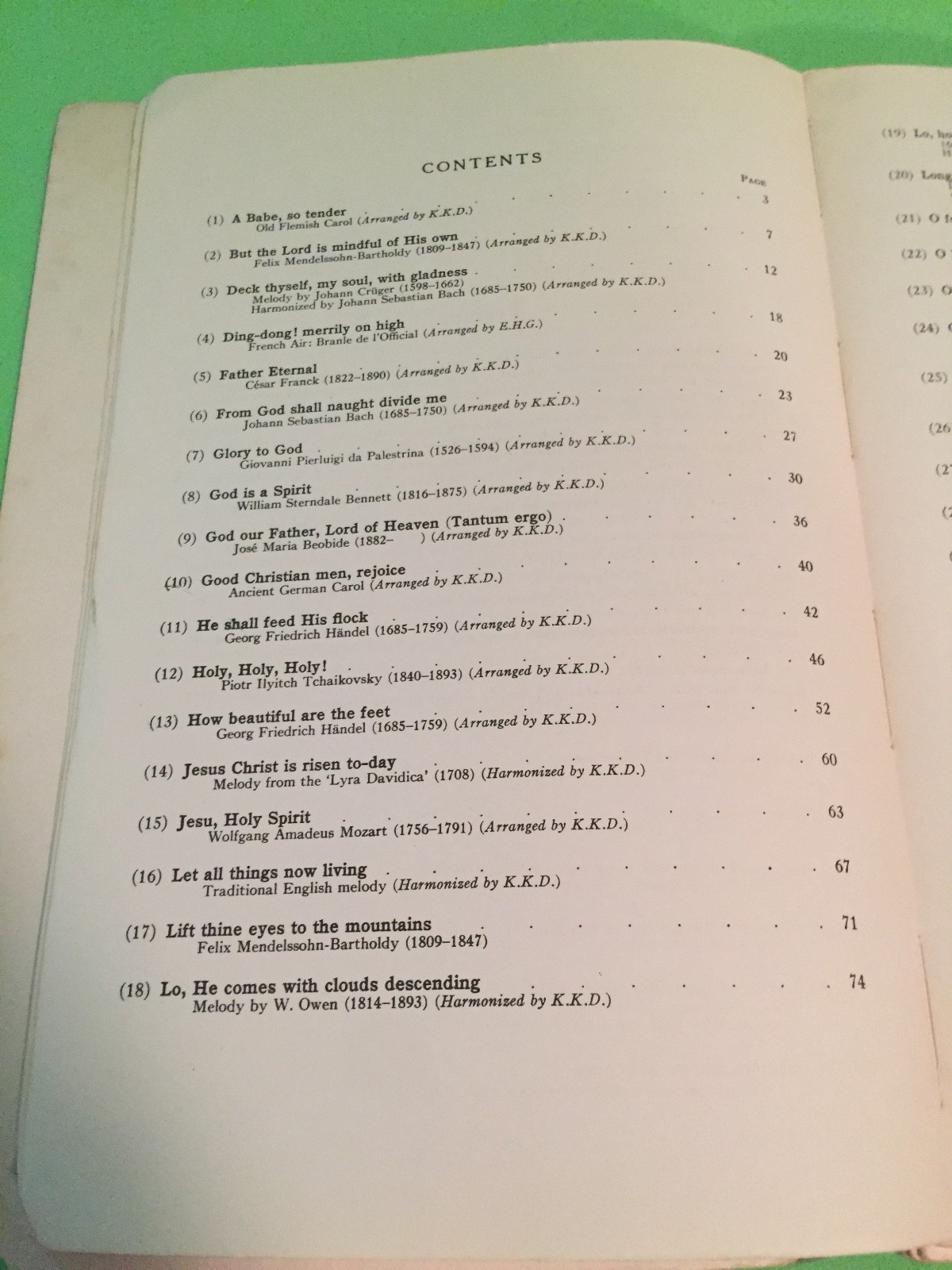 The Green Hill Three-Part Sacred Music for Women's Voices (S.S.A.)