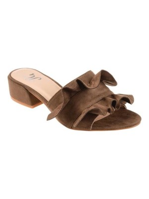 

JOURNEE COLLECTION Женские коричневые шлепанцы Sabica Traction 5,5 M, Коричневый, 1068