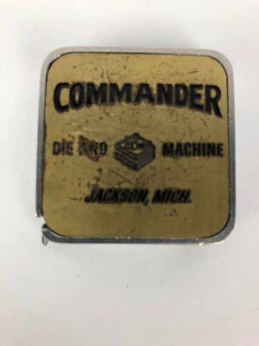 Vintage COMMANDER DIE SND MACHINE Jackson MICH Advertising Bar...