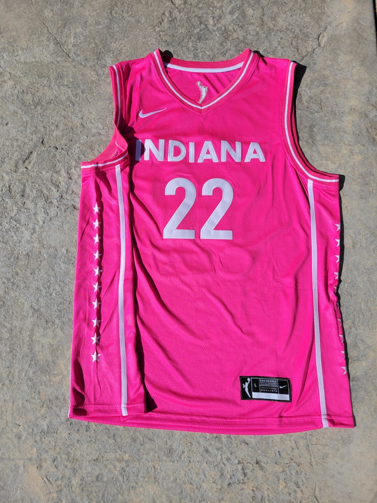 XL womans cut Caitlin Clark #22 Indiana Fever Stitched