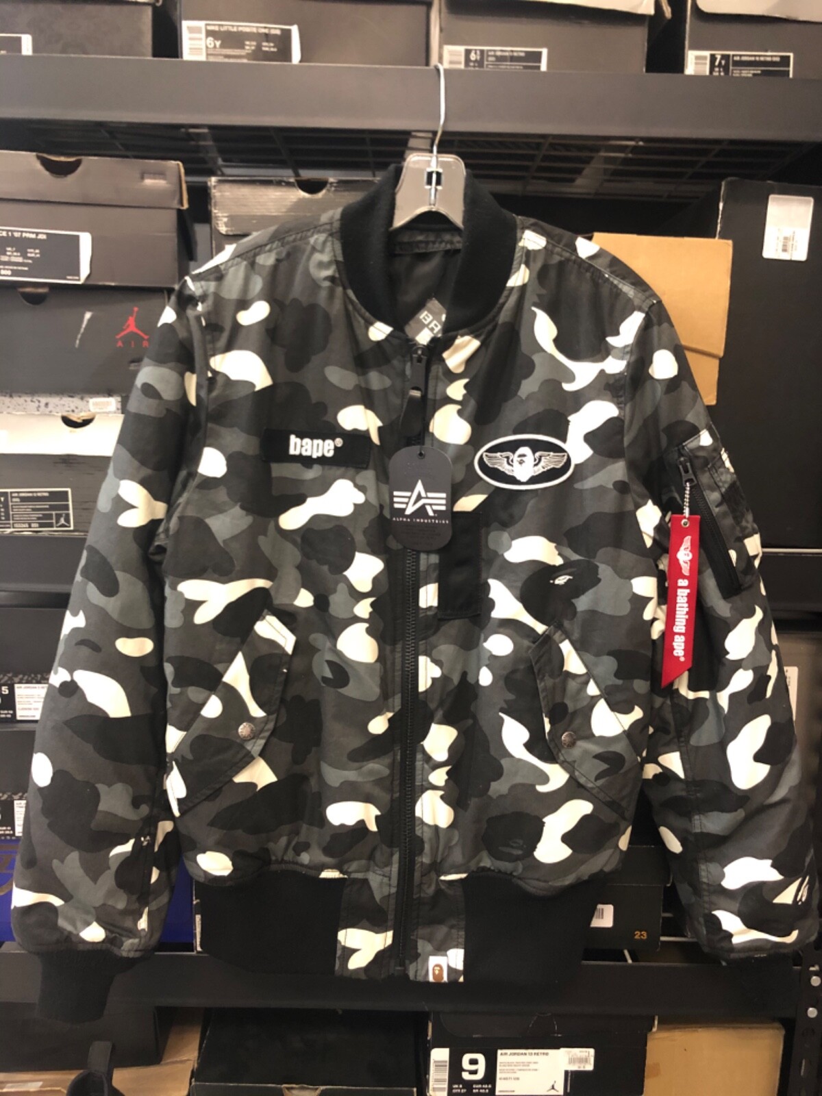 A BATHING APE MA-1ジャケット XL A BATHING APE® 1st Camo Relaxed Fit Track Jacket | Bape