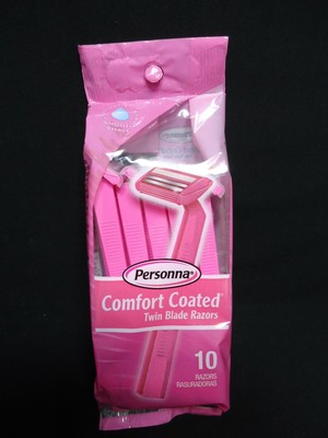 6 Packs Personna Comfort Coated Twin Blade Shaver Total 60 Disposable Razors