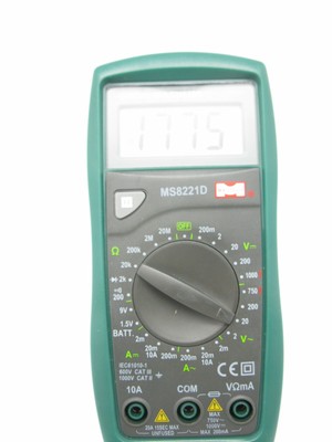 MASTECH MS8221D 1999 Count Handheld Digital Multimeter DC/AC V AC/DC R test
