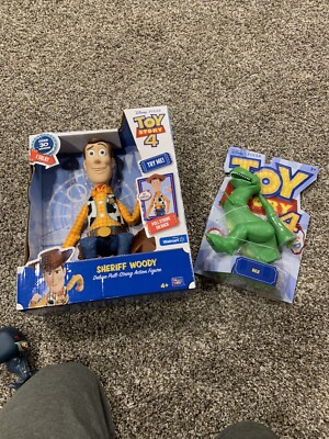 disney pixar woody and rex toy story figure