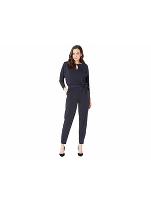 

RALPH LAUREN Женский темно-синий комбинезон с широкими штанинами и рукавами 3/4 Размер, Navy