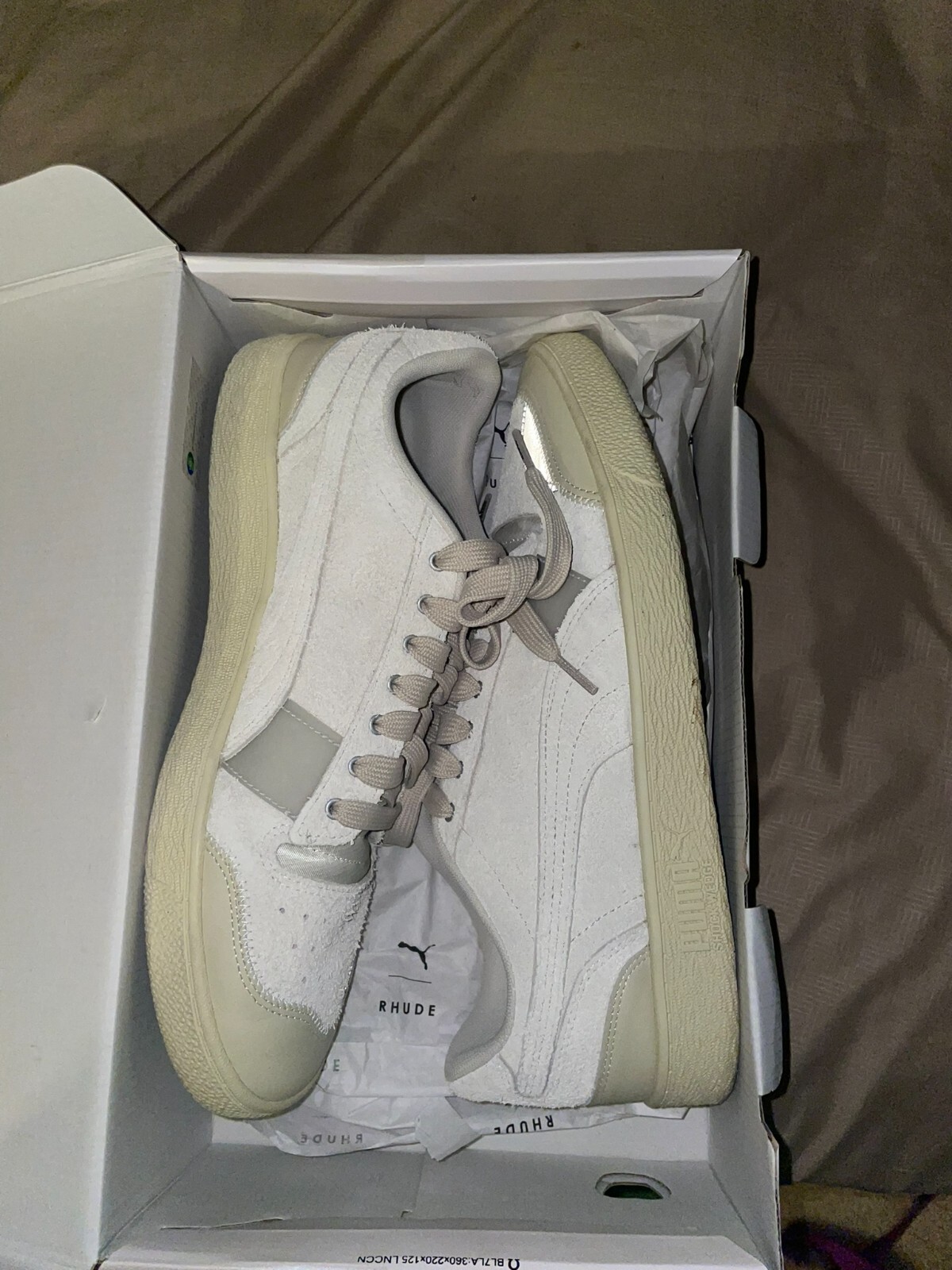 Size 13 - PUMA Ralph Sampson x RHUDE Whisper White 2020