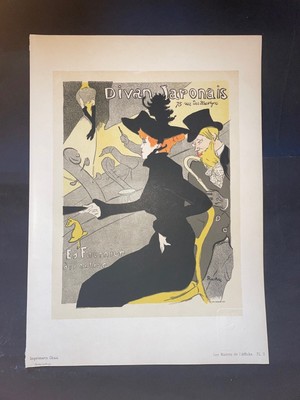 TOULOUSE LAUTREC - DIVAN JAPONAIS 1896 - ORIGINAL VINTAGE POSTER AFFICHE - PL.2