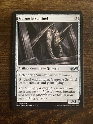 Gargoyle Sentinel 216/269 M15 Magic 2015 MTG Magic  The Gathering D9345*