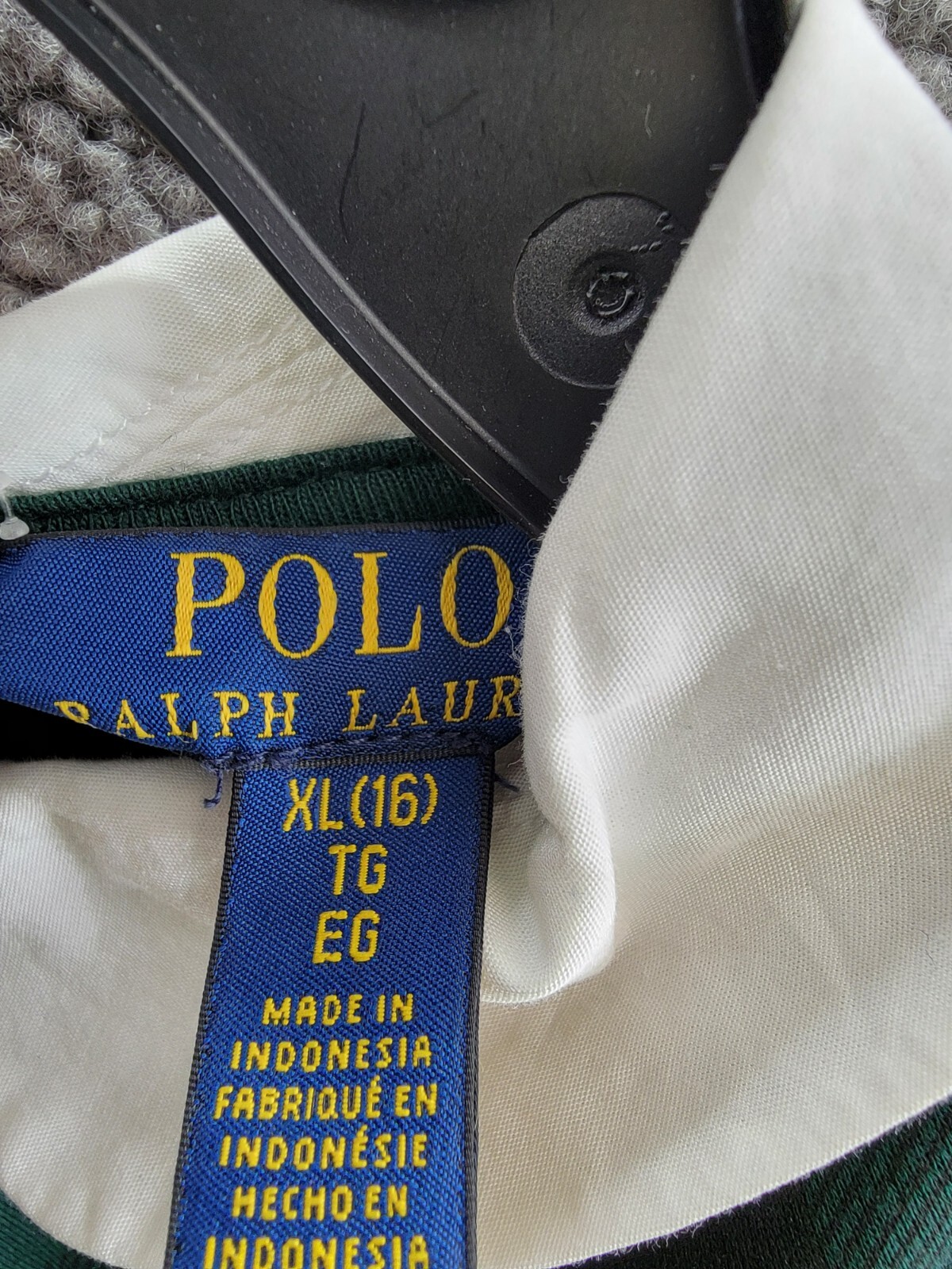 Polo Ralph Lauren Plaid Ponte Dress Big Girls XL (16) Multi Button Back Closure - Picture 15 of 16
