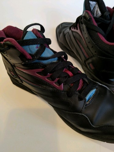 Vintage 1992 LA GEAR Sneakers BLACK/BLUE/PURPLE Women's Size 9 EUC