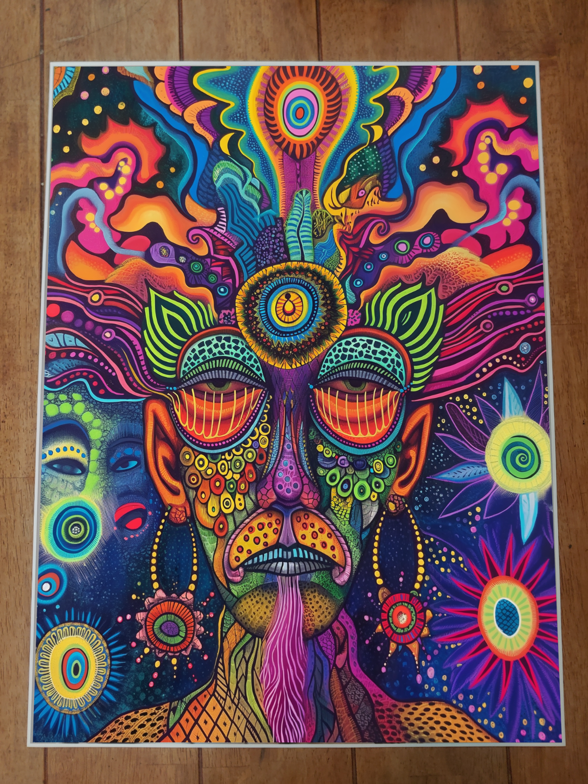 Shaman Psychedelic Poster Trippy Artwork 18x24in | eBay
