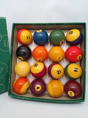 Vintage Phenolic Billiard Ball 11 Striped Resin Pool Ball 2 14 Inch No Game Room Toys Games