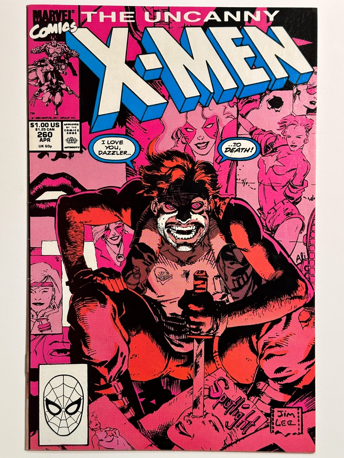 UNCANNY X-MEN #260 (Marvel 1990) Dazzler's Back! Silvestri