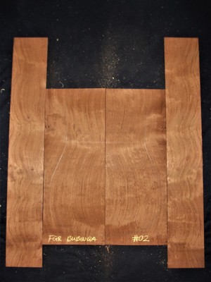 Guitar Luthier Tonewood FIGURED BUBINGA Acoustic backs sides SET