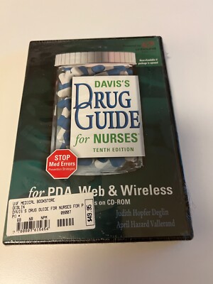 Davis's Drug Guide for Nurses CD-ROM by Deglin and Vallerand, Tenth Edition, New