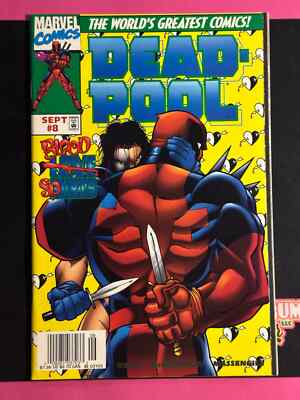 Deadpool #8 (1997 Marvel) Blood Spurts Wade Wilson X-Force Newsstand