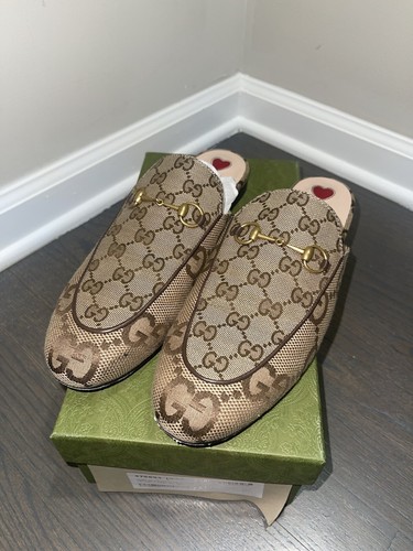 フラットシューズ Beige GG Princetown Loafers Gucci Beige GG Princetown Loaferss - Runway Catalog