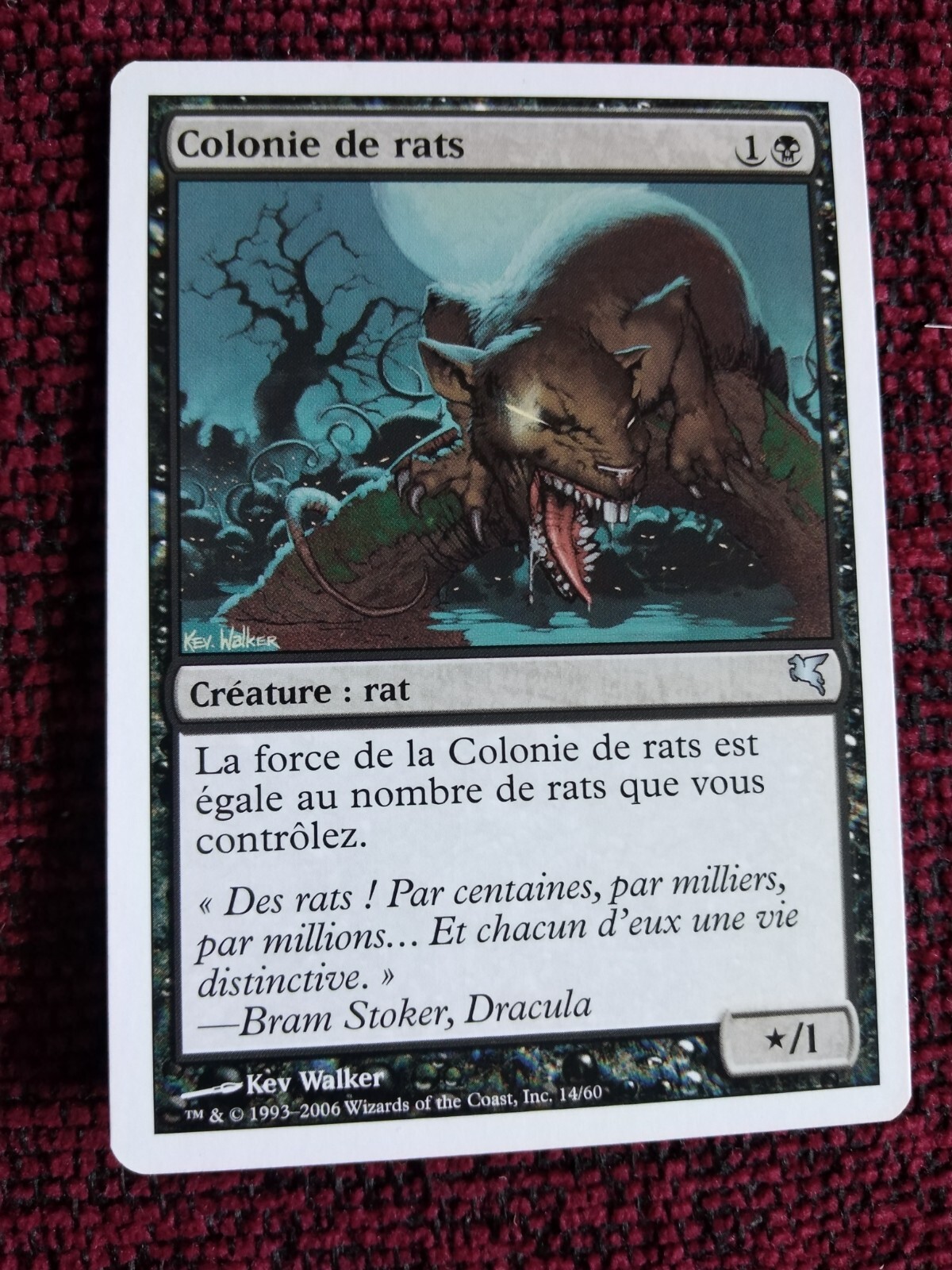MTG Swarm of Rats (Colonie de rats) EXC. VERY RARE Salvat