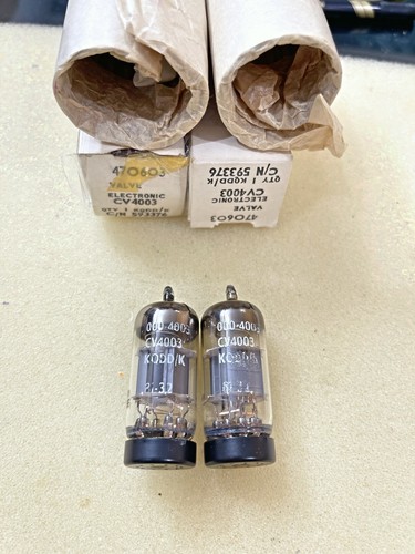 CV4003 KQDD/K 2本 VALVE ELECTRONIC 12AU7 CV4003 KQDD/K 2本 VALVE ELECTRONIC 12AU7